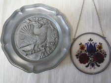 alt Zinnteller Wandteller