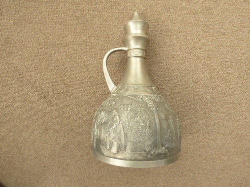 Zinnflasche für wein parfum - zinnflasche,
