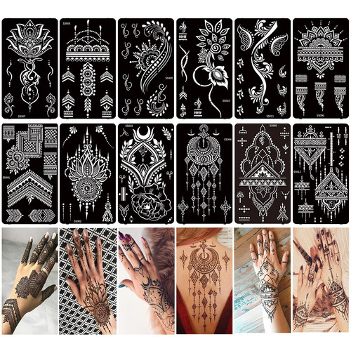 Blatt henna tattoo - 12,