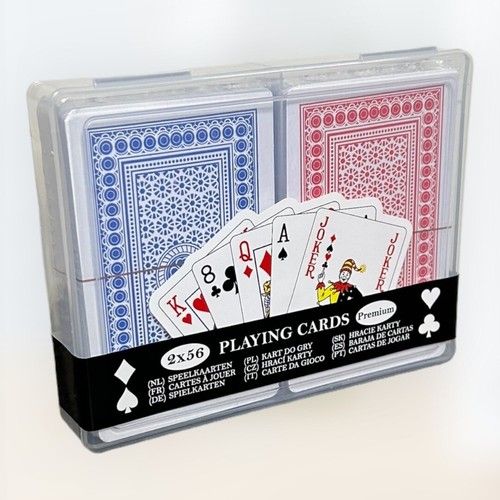 56er spielkarten set - set, blau