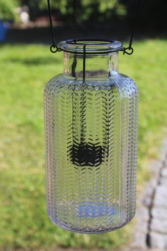 Windlicht aus glas - mit, henkel