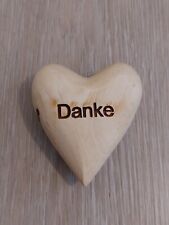 Handschmeichler kleines Herz "danke", Olivenholz aus Bethlehem