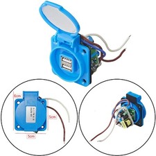 Einbausteckdose mit usb - mit,