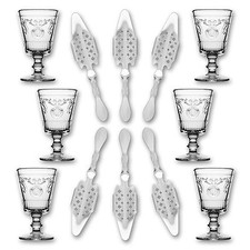 6x La Rochere Absinth Glas