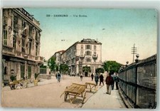 10646914 - San Remo Via Roma Hotel Cosmopolitain Imperia 1943 Gebrauchsspuren