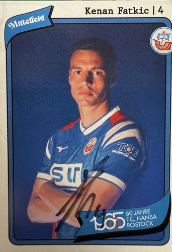 Autogrammkarte kenan fatkic - autogrammkarte,