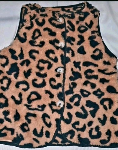 Teddy weste leopard damen leo - teddy,