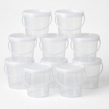 Kunststoffeimer transparent