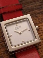 D&G DOLCE&GABBANA TIME Damenuhr Red Leather Design