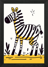 Niedliche Zebra Illustration