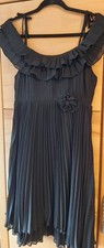 Schwarze damen plisseekleid - schwarze,