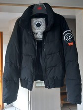 Superdry Damenjacke schwarz Gr. EUR 38/US 10, mit kleinem Defekt!