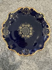 Jlmenau Graf von Henneberg Porzellan ILMENAU Echt Kobalt Zierteller