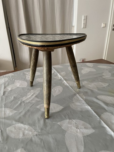Nierentisch dreibein holz - nierentisch,