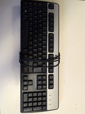 HP Tastatur schwarz/silber KU-0316 USB 701429-031 QWERTY (English) UK