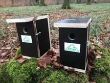 2 x Nistkasten deluxe für Meisen Spatzen Sperlinge Vogelkasten Kieferle 009.004