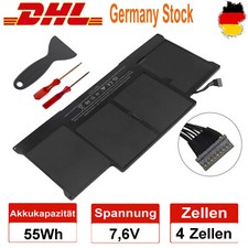 A1466 A1405 Akku für Apple MacBook 13" Mid 2012 2013 Early 2014 2015 A1369 55Wh