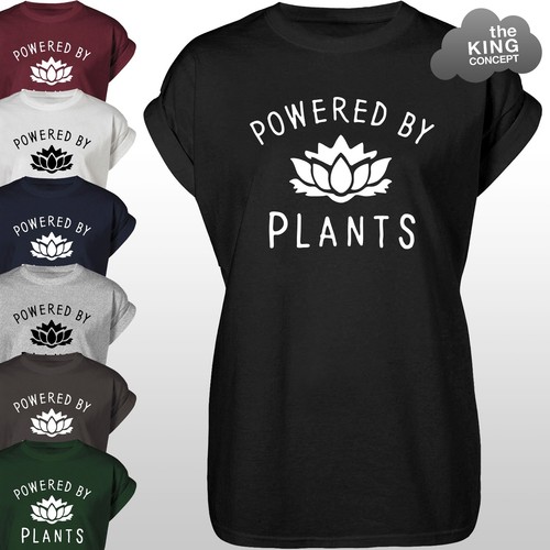 Powered plants tshirt vegan - by,