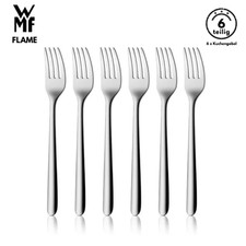 WMF Flame Plus Kuchengabel B-Ware 6-tlg, Cromargan®, Gabel, Tafelgabeln, Besteck