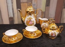 Mayer Wiesau Porzellan, Mokka Service für 2 Personen, Tete-a-tete