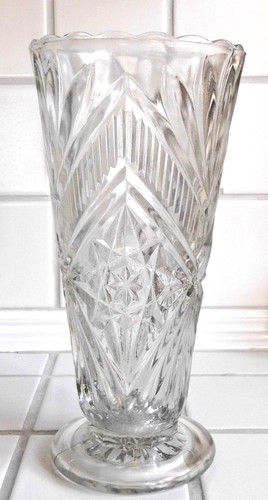 Große alte vase glasvase - große,