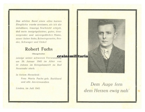 Orig sterbebild soldat - soldat, +