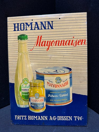 Blechschild homann mayonnaise - blechschild,