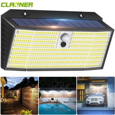 418 LED Solarleuchte Außen Solarlampe mit Bewegungsmelder 3 Modi Fluter Strahler