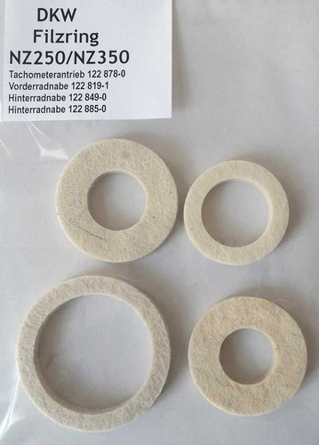 Filzringe filzdichtung satz - -,