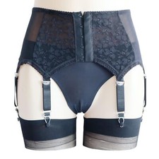 Strumpfhalter Unterwäsche Strapsgürtel Dessous Hüfthalter Strapse Tanga S-3XL