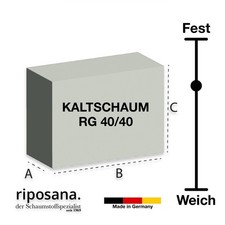 Schaumstoff kaltschaum 40 - kaltschaum, 40/40