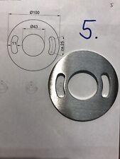 Ankerplatte, Ronde, Edelstahl, V2A, 6 mm dick, Ø 100 mm (Z-A5)