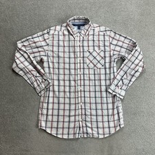 TOMMY HILFIGER Jungen Hemd Shirt Gr. XL Regular Logo Kariert Checked 22711 Weiß
