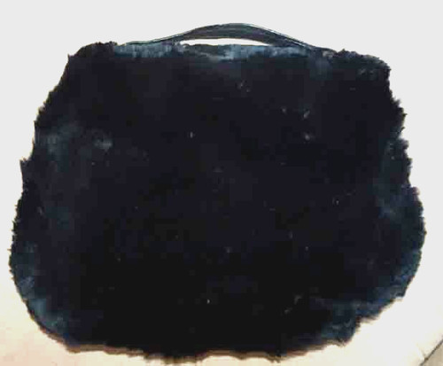 Muff handtasche schwarz - schwarz, warm
