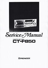 Service Manual-Anleitung für Pioneer CT-F850 