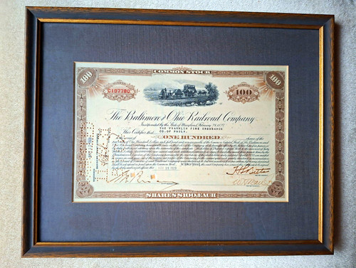 Historische aktie baltimore - baltimore, &