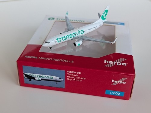 Herpa wings 500 transavia - herpa, 1:500
