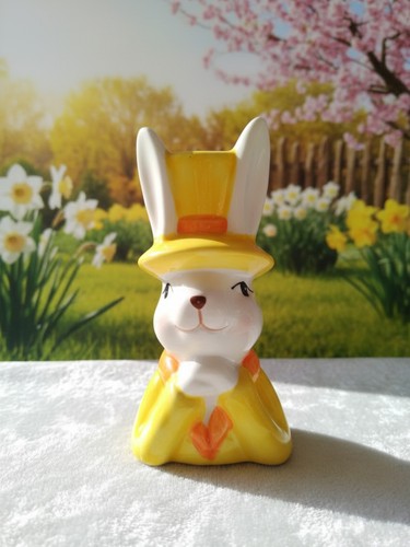 Mini-Vase/Keramik/neu/Hase/gel