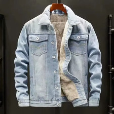 Gefütterte Jeansjacke Herren