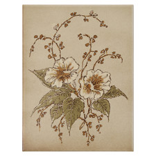 (237,67€/m² inkl Mwst, zzgl Versand) Ersatzfliese Grohn Blumen Blüten Vintage