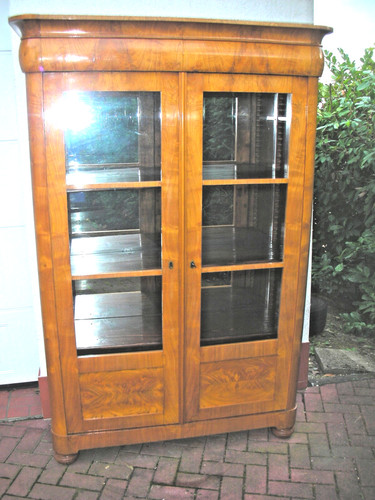 Original biedermeier vitrine - biedermeier,
