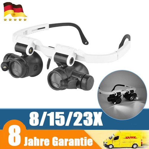 Stirnbandlupe mit led - mit,