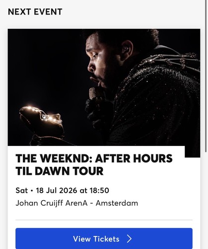 The weeknd ticket - 1-2x,