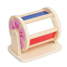 Montessori Drehende Trommel Holz Spielzeug für Säuglinge 6-12 Monate Rainbow ...