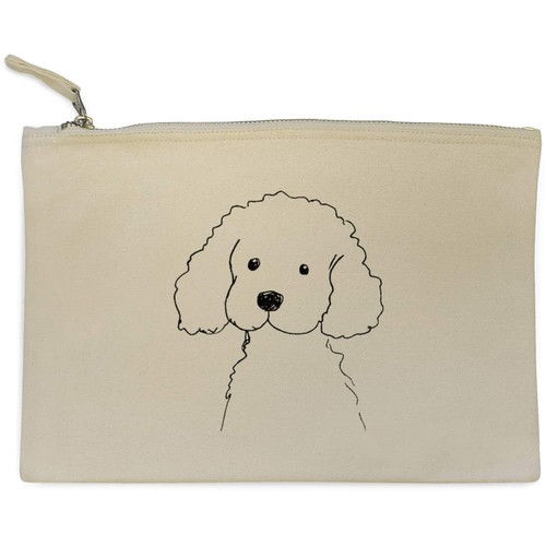 Canvas-Clutch/Zubehörkoffer
