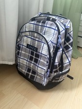 Dakine Rucksack Schulranzen Schulrucksack Tasche Backpack lila weiß kariert