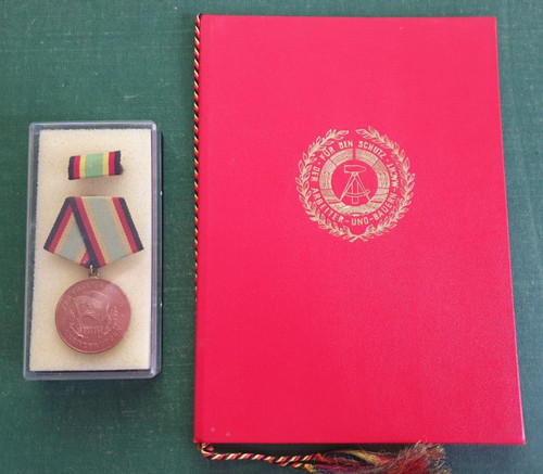 Ddr medaille urkunde - ddr, treue