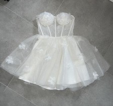 Mini Brautkleid mit Glitzer