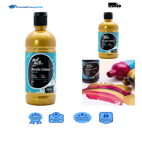 Mont marte acrylfarbe gold - gold, 500