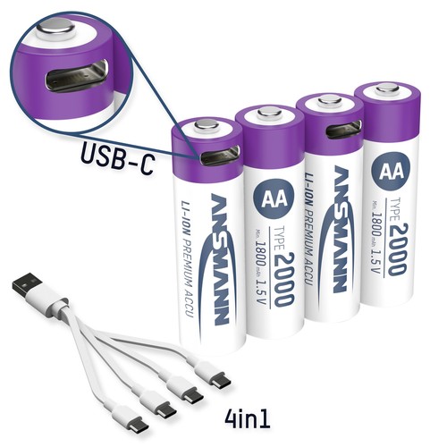 Ansmann usb akku li - usb-c®,